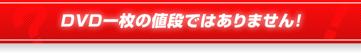 DVD一枚の値段ではありません！