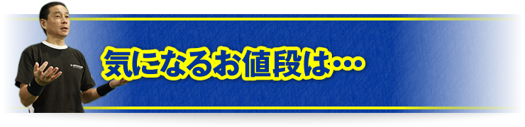 「気になるお値段は・・・」